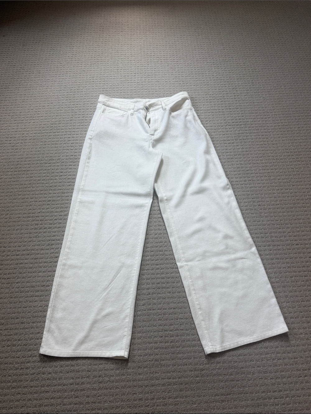 GAP White Wide-Leg Women's Pants